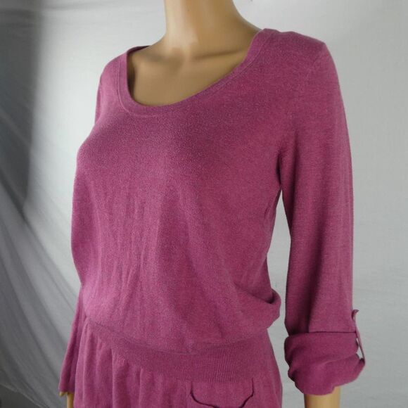 Lole Imagine Tunic Long Tab Sleeve Scoop Neck Front Pockets Rose Pink Small - Picture 2 of 10
